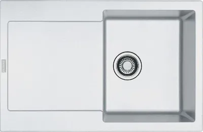 Produktbild von Franke Maris - Fragranit Spülbecken MRG 611, 780x500 mm, weiß Eis 114.0284.832