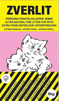 Obrázok produktu pre ZVERLIT fialový 0-1mm 6kg extra jemný bez vône, 0076