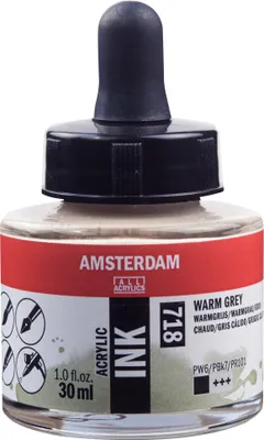 Obrázok produktu pre Amsterdam Akrylová farba 30 ml teplá šedá 718