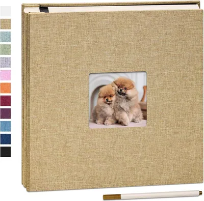 Produktbild von Selbstklebendes Fotoalbum 60 Seiten Leinen Cover DIY Erinnerungen 10X15cm