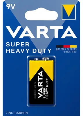 Zdjęcie produktu dla Varta Bateria 9v (6f22) Cynkowo-Węglowa 1 Szt. Do Zabawek