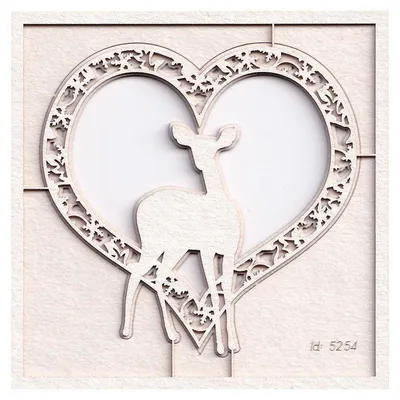 Immagine prodotto di Cartoncino decorativo per scrapbooking - Scrapiniec Cherish Christmas - Cuore a due strati 02