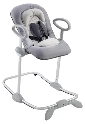 Productafbeelding van BÉABA. Up and Down III Baby Bouncer. 3 Reclining Positions. 4 Heights. 5-Point Safety Harness. Grey