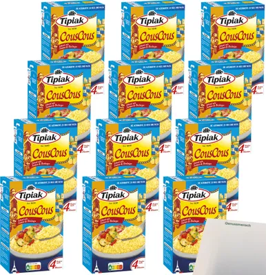 Produktbild von Tipiak CousCous Natur VPE (12x500g Packung) + usy Block