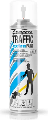 Produktbild von AMPERE TRAFFIC PAINT Bodenmarkierspray Traffic Extra 500ml weiß 12 Stk
