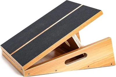 Produktbild von StrongTek Professionelles Schrägbrett aus Holz – verstellbare Neigung – Wadenstrecker – zusätzlicher Griff für Mobilität