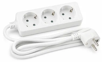 Produktbild von Arcas 3-fach Schuko Steckdosenleiste 1,5m Kabel | 3500W | weiß