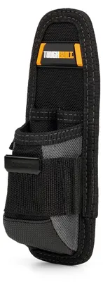 Werkzeugtasche, 6 Taschen, Stahlclip, schwarz, 22,5 cm