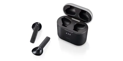Produktbild von Kopfhörer In-Ear Wireless mit Ladecase STSK 2 C3 schwarz/silber-Zustand:sehr gut