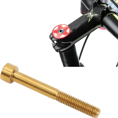 Image de M6x50mm Bike vis de tige attractive Titanlegungsfahr -Vélo -Guide pour l'or en plein air