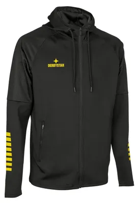 Produktbild von Derbystar Kapuzenjacke Primo L schwarz gelb