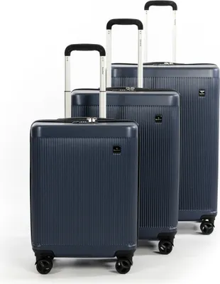 Zdjęcie produktu dla Saxoline Algarve Spinner 4 Wheels TSA SET 3 pcs Navy