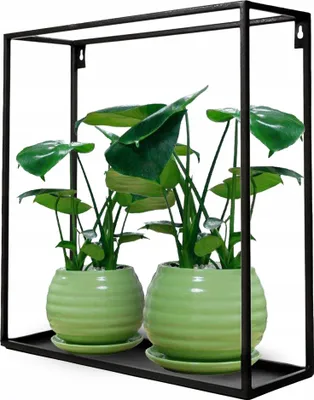 Immagine prodotto di Portafiori sospeso in metallo Loft per la parete, portafiori da parete Max, portafiori da parete, scaffale per fiori e vasi da fiori in metallo Medio