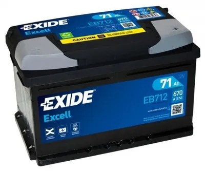 Zdjęcie produktu dla Akumulator Exide EB712 Excell 12V 71Ah 670A