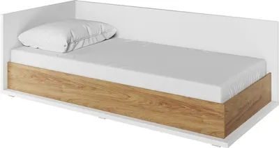 Produktbild von Furniture24 Bett Massi MS9L 90x200 mit Federkernmatratze und Bettkasten Jugendzimmer