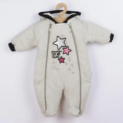 Produktbild von Koala Star Vibes Winter Kleinkind Overall mit Kapuze Rosa, Gr. 68 (4-6m)