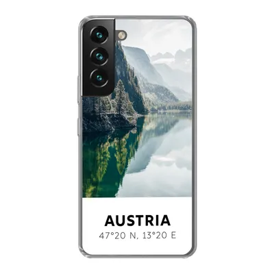 Produktbild von MuchoWow® Handyhülle Schutzhülle Hülle für Samsung Galaxy S22 Österreich - Wasser - Grün - Alpen Silikon Softcase Handy Hülle - Mobiltelefonhülle