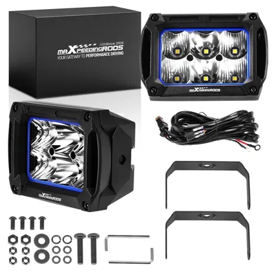 Obrázok produktu pre 4,4-palcová LED 60 W pre terénne traktory a džípy, 6000 lm, vodotesná kombinácia, 5700 K