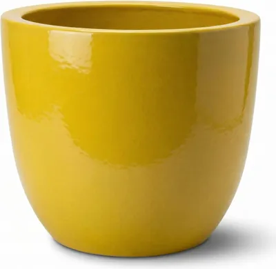 Zdjęcie produktu dla Donica ogrodowa duża Provencelia LANCELOT, mrozoodporna, Żółty, Ø57 x H50 cm, 65 l