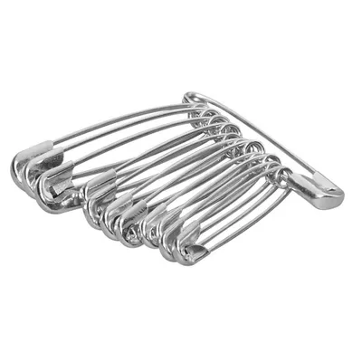 Produktbild von Gowi 12 Sicherheitsnadeln silber