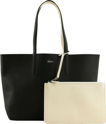 Image de LACOSTE sac à épaule sac shopper Anna Shopping Bag Noir Farine