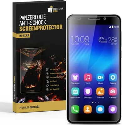 Produktbild von 2x Panzerfolie für Huawei Honor 6 ANTI-SCHOCK Displayschutzfolie HD ULTRA KLAR