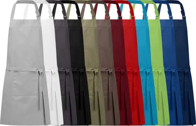 Produktbild von Schürze Kochschürze Latzschürze Vorbinder Kellnerschürze Grillschürze Küchenschürze Baumwolle, Farbe: Bordeaux