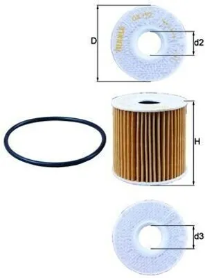 Produktbild von Mahle Original Ölfilter Ox 192D