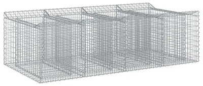 Zdjęcie produktu dla vidaXL, podwyższone grządki gabionowe, 2 sztuki, 200 x 100 x 60 cm, stal ocynkowana