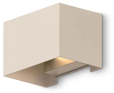 Produktbild von Calex Venice Wandleuchte, Innen & Außen, Warmweißes Up & Down Licht, Einstellbarer Lichtstrahl, Wasserdicht, Sandfarbe