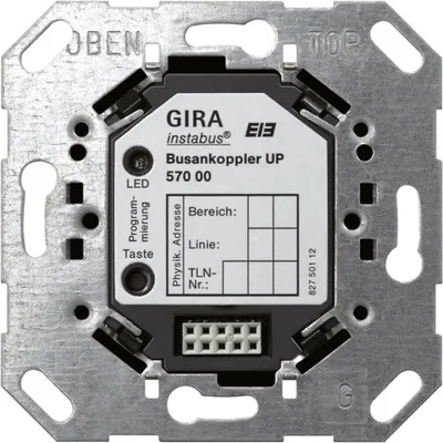 Produktbild von GIRA 057000 Busankoppler KNX Einsatz