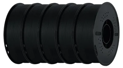 Produktbild von KINGROON ABS 3D Drucker Filament 1,75 mm, 5 kg Schwarz, Blasenfrei mit hoher Fließfähigkeit, für FDM 3D Drucker geeignet