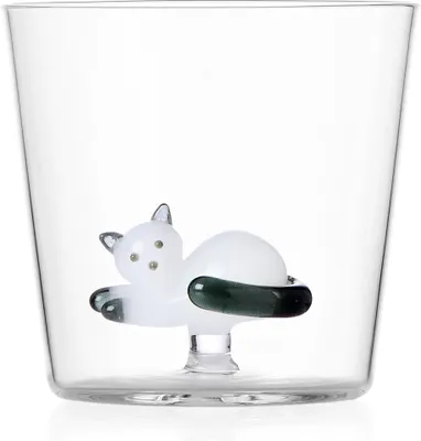 Immagine prodotto di ICHENDORF Tumbler GATTO SDRAIATO BCO CODA GRIGIA "