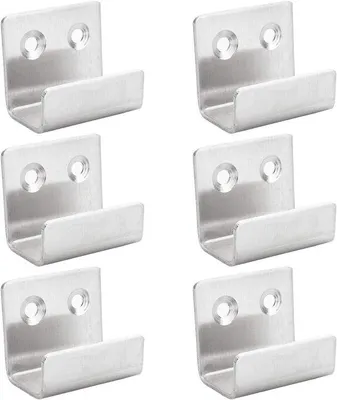 Produktbild von Famanu Wandhaken aus Edelstahl - 6er Set mit Schrauben
