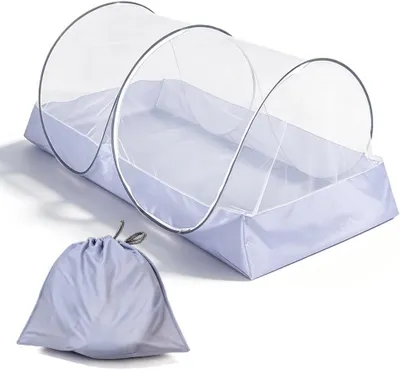 Obrázek produktu pro Moskytiéra 200 x 80 x 56 cm, skládací síť proti hmyzu, pop-up stan, se zipem, vhodná pro kempování