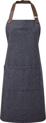 Produktbild von Premier - Herren/Damen Unisex Schürze "Annex", Oxford-Stil, Kunstleder RW8719 (Einheitsgröße) (Marineblau)