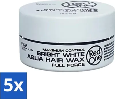 Produktbild von Red One - Haarwachs - Strahlendes Weiß - Maximale Kontrolle - Für extra starke Fixierung - 150 ml - Vorteilspack - 5 Stücke