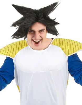 Immagine prodotto di Parrucca manga pazza con punte nere - taglia unica