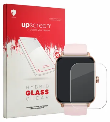 Produktbild von upscreen Schutzglas für Trunsif Smartwatch 1.85" Schutzfolie Panzer Folie Glas Display Schutz klar