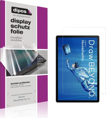 Image de 2x Film de protection d'écran pour Wacom MovinkPad Pro 14 protecteur clair dipos