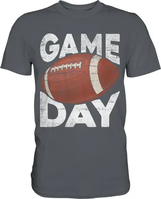 Produktbild von American Football Game Day T-Shirt Geschenk Quarterback Touchdown Football Spieltag – Dark Grey / M