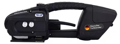 Obrázok produktu pre LastWerk V3 akumulátorový viazač pre pásky PP/PET 13–16 mm – plne automatický elektrický viazač s napínacou silou 600–3200 N, akumulátorom 14,4 V 4000 mAh, pre kartóny, palety a obaly