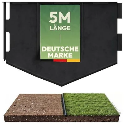 Zdjęcie produktu dla Obrzeże trawnikowe elastyczne antracyt 10 m do rabat ogrodu 50 szt.