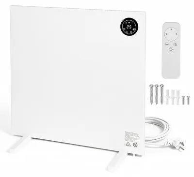 Produktbild von Vigevee Infrarotheizung 400W, Elektroheizung mit WLAN App, Thermostat, Fernbedienung, Wand- und Standheizung, Weiß