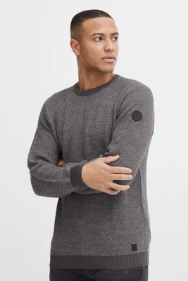 Produktbild von Blend BHComen Herren Strickpullover Grobstrick Pullover mit Struktur Rundhalsausschnitt