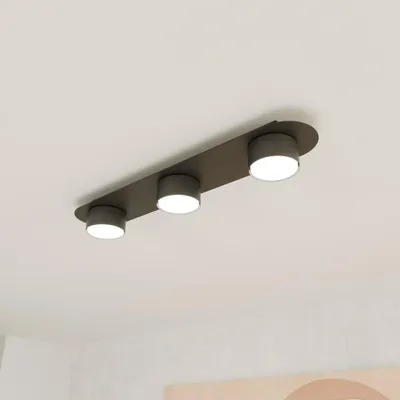 Immagine prodotto di Lampada a sospensione DIAZ nera 3xGX53x10W in metallo, dimensioni: 7x55x11 cm, IP20, Emibig