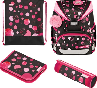 Produktbild von herlitz Schulranzen UltraLight Plus "Cats & Dots"