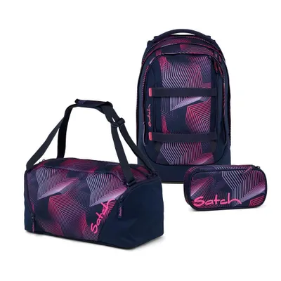Produktbild von Satch Pack Seismic Pink Schulrucksack Set 3tlg.