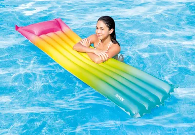 Produktbild von Intex 58721EU, Pink, Schwimmende Matratze, Einfarbig, Vinyl, 14 Jahr(e), Mann/Frau