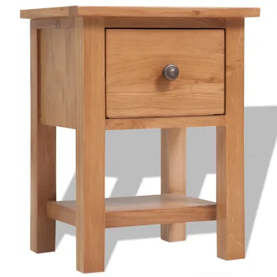 Produktbild von vidaXL Nachttische 2 Stk. 36x30x47 cm Massivholz Eiche
